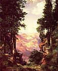 Thomas Moran Canvas Paintings - Grand Canyon 12